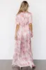 Carmen Maxi Dress | Blush Floral sold by Baltic Born