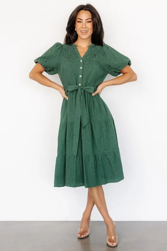 Philippa Midi Dress | Green sold by Baltic Born