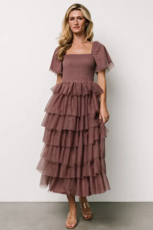 Cherise Tulle Tiered Dress | Dusty Lavender made by tea n rose