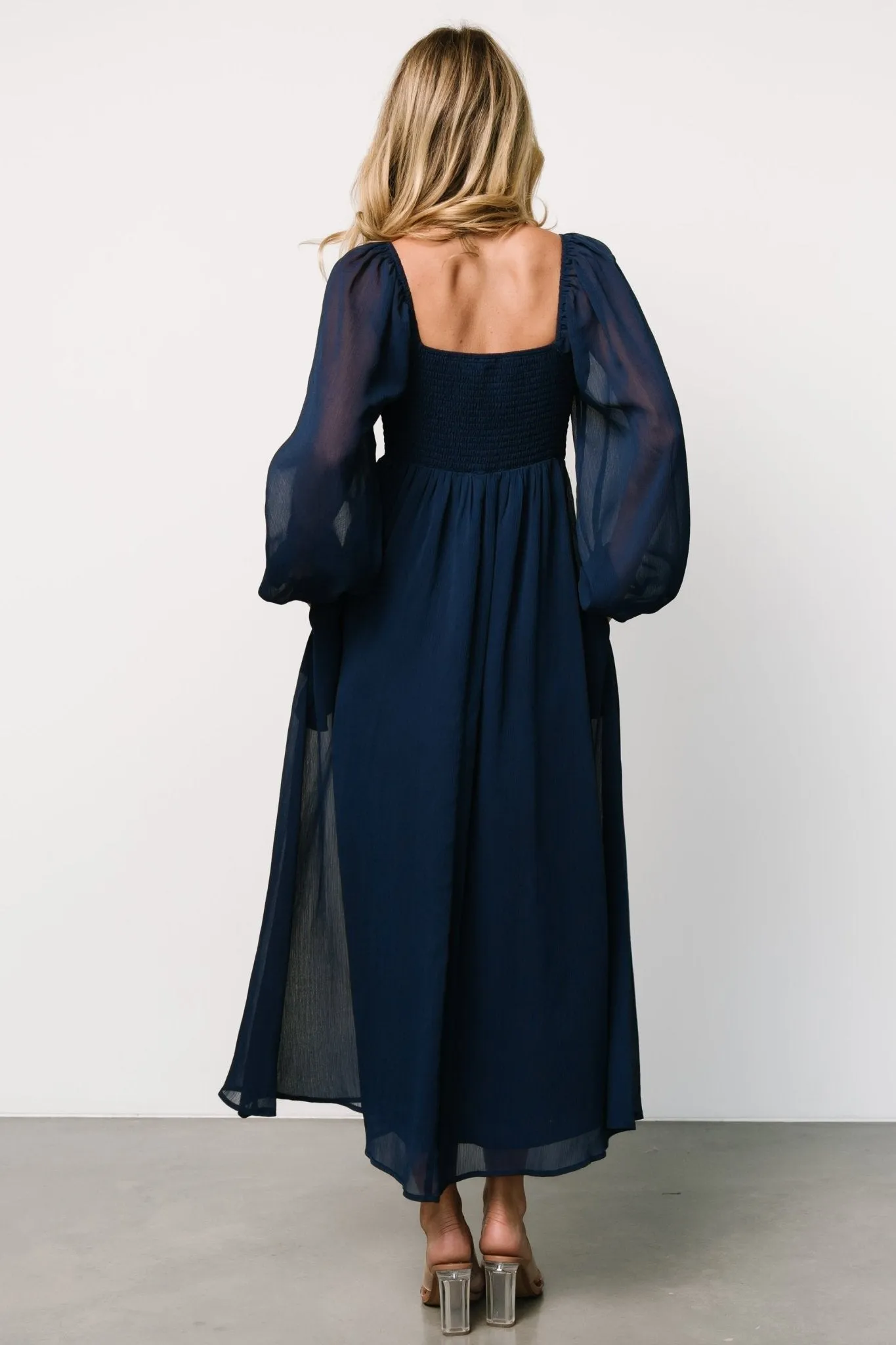 Dione Midi Dress | Navy sold by Baltic Born product image thumbnail 5