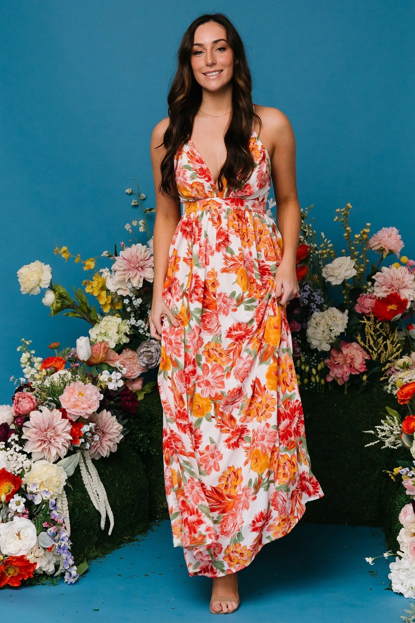 Miramar Maxi Dress | Off White Floral sold by Baltic Born product image thumbnail 3