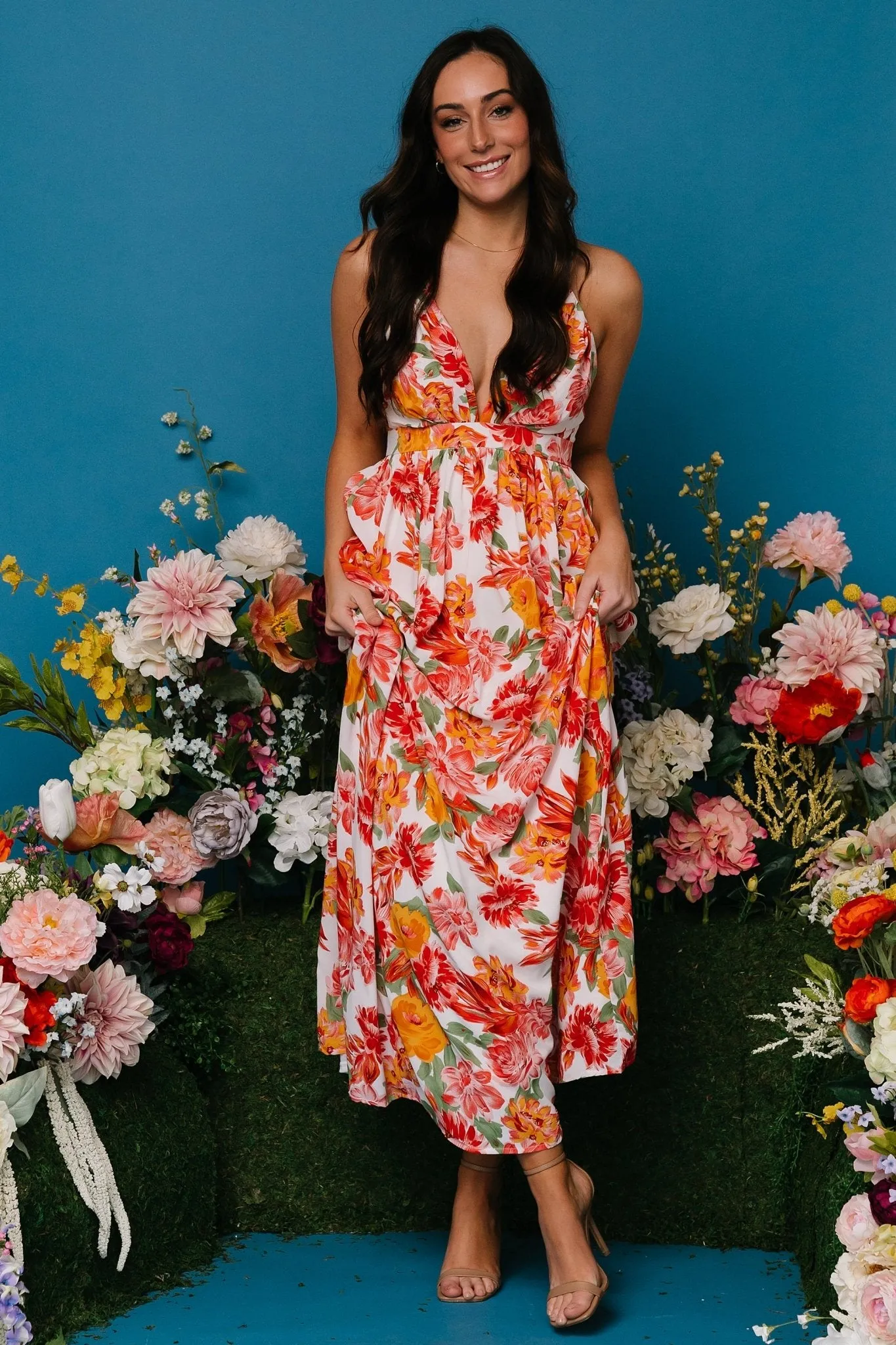 Miramar Maxi Dress | Off White Floral sold by Baltic Born product image thumbnail 5