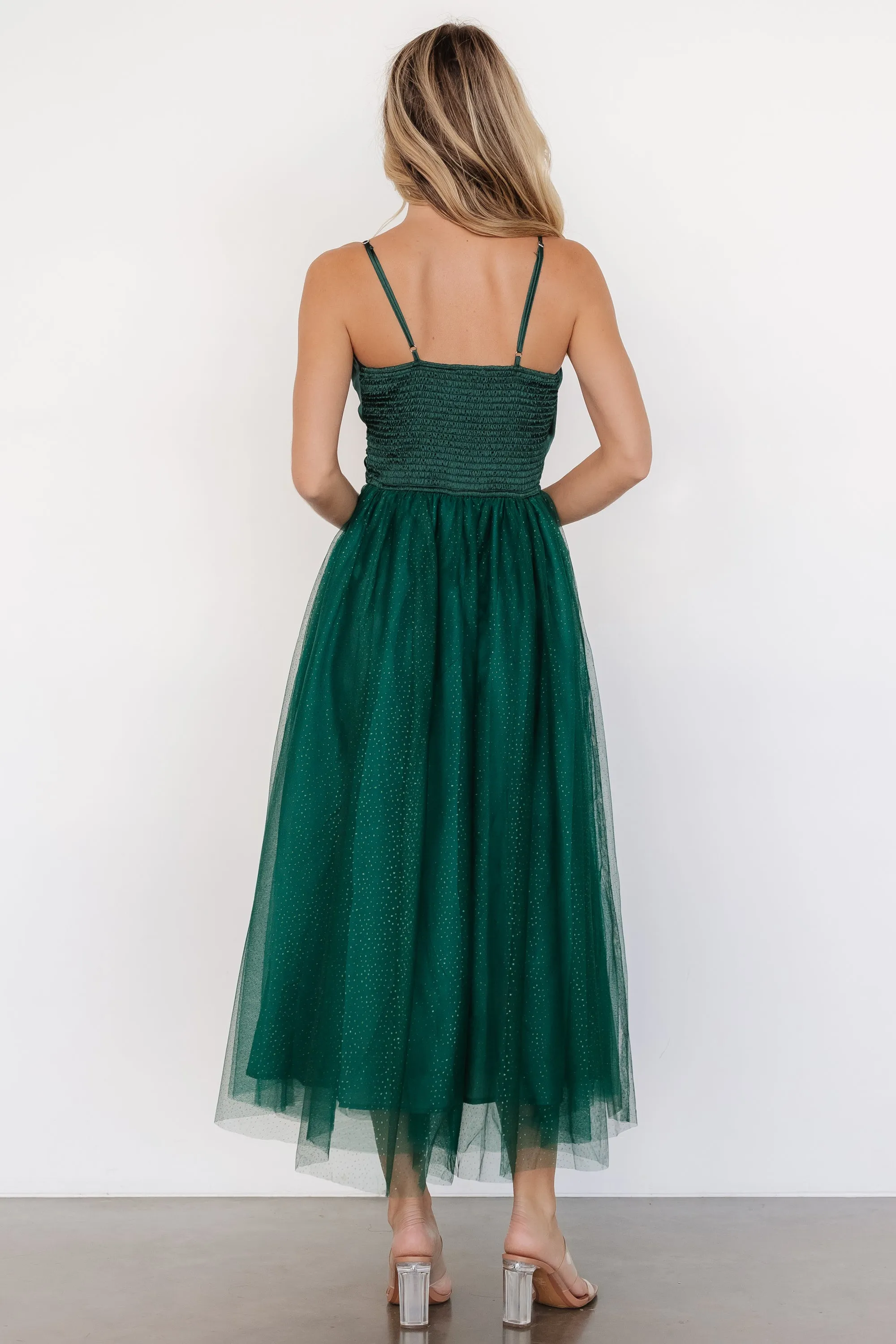 Shonda Sparkle Midi Dress | Emerald sold by Baltic Born product image thumbnail 4