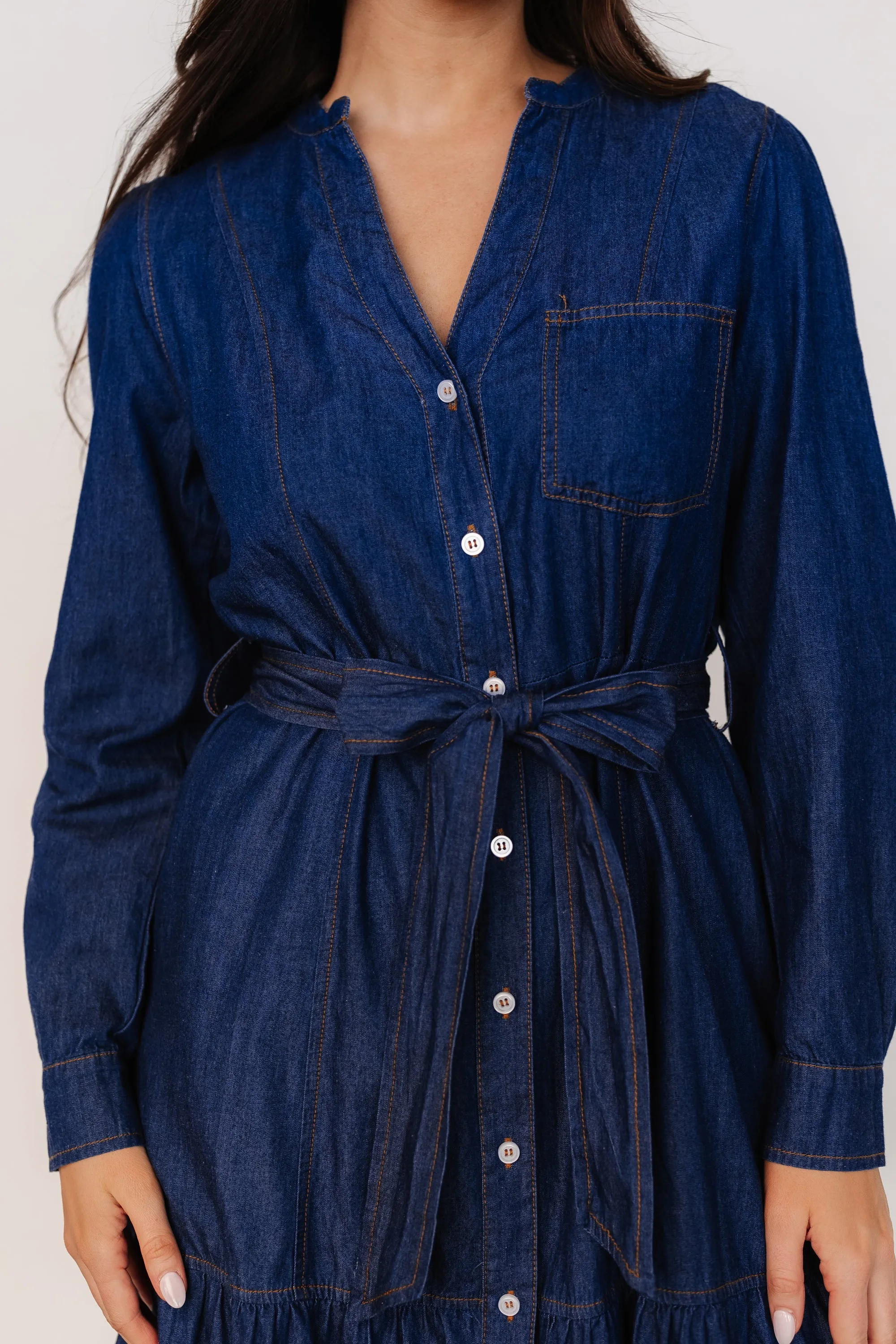 Misty Midi Dress | Denim Blue sold by Baltic Born product image thumbnail 2