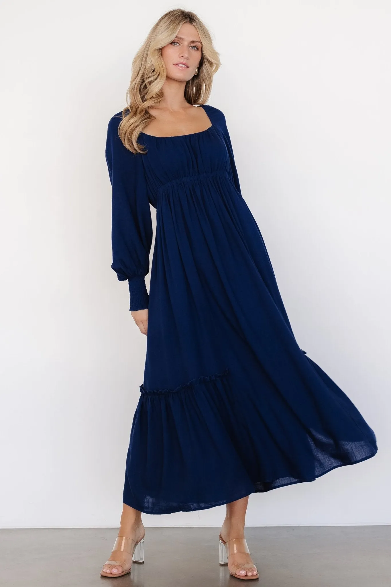 Vienna Long Sleeve Dress | Navy sold by Baltic Born product image thumbnail 3
