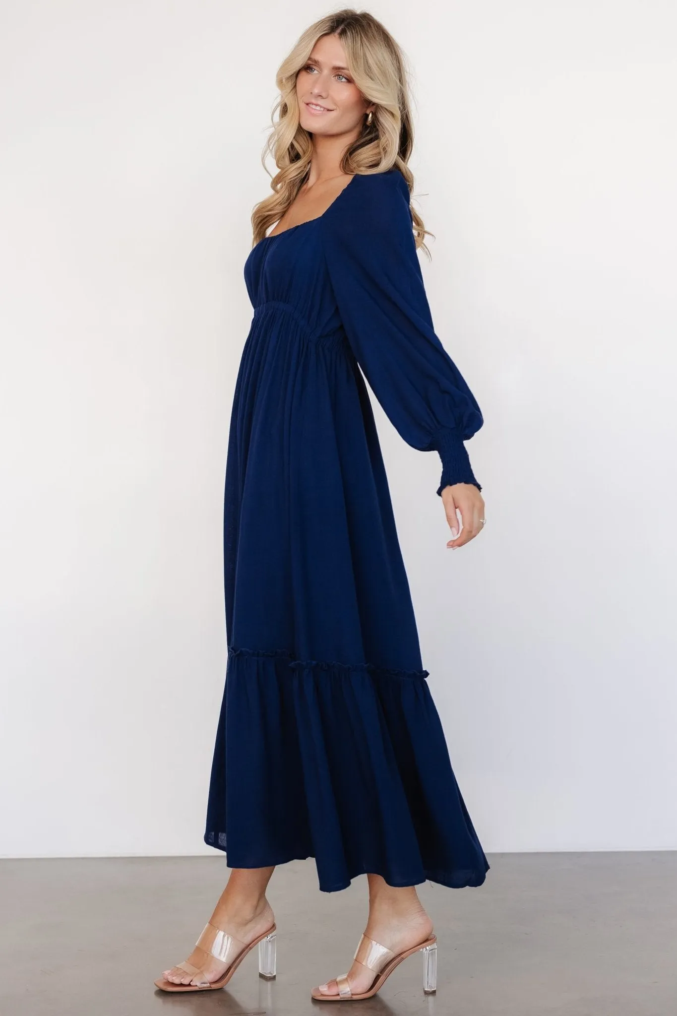 Vienna Long Sleeve Dress | Navy sold by Baltic Born product image thumbnail 4