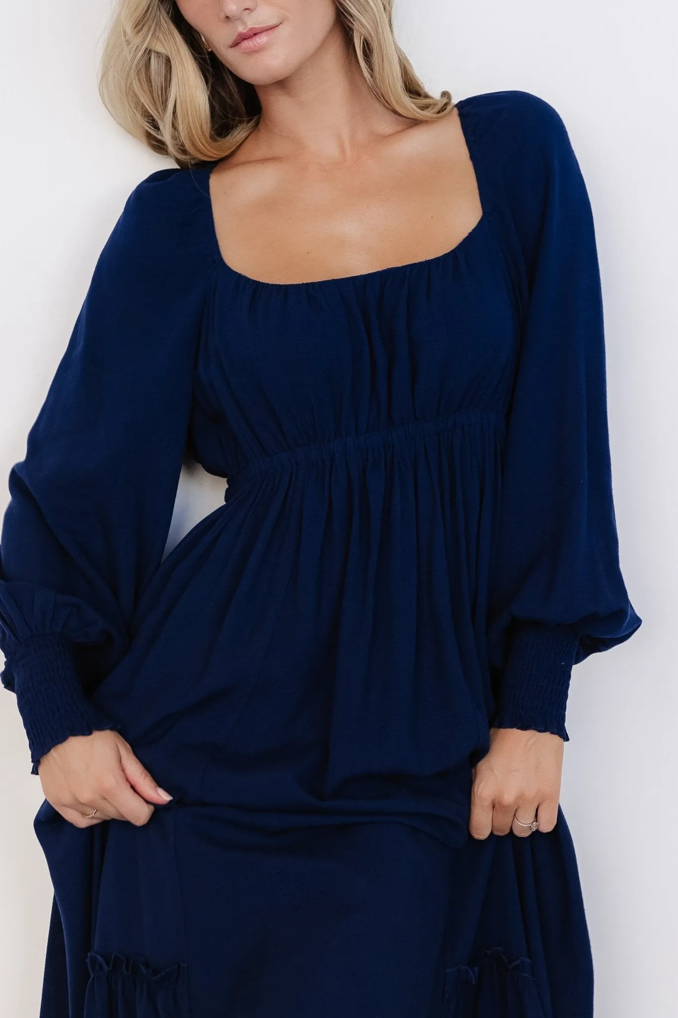 Vienna Long Sleeve Dress | Navy sold by Baltic Born product image thumbnail 2