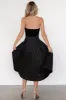 Sila Strapless Dress | Black sold by Baltic Born
