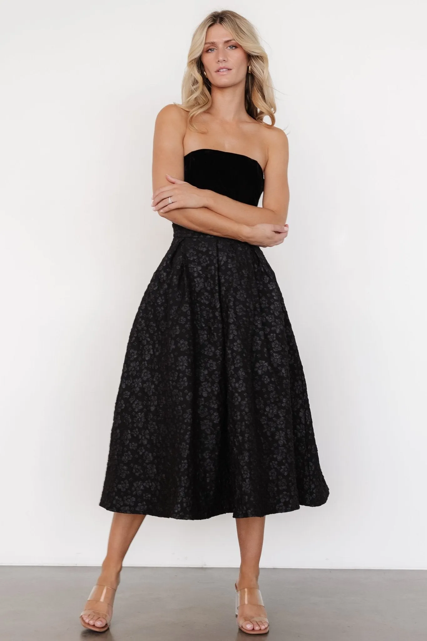 Sila Strapless Dress | Black sold by Baltic Born product image thumbnail 5