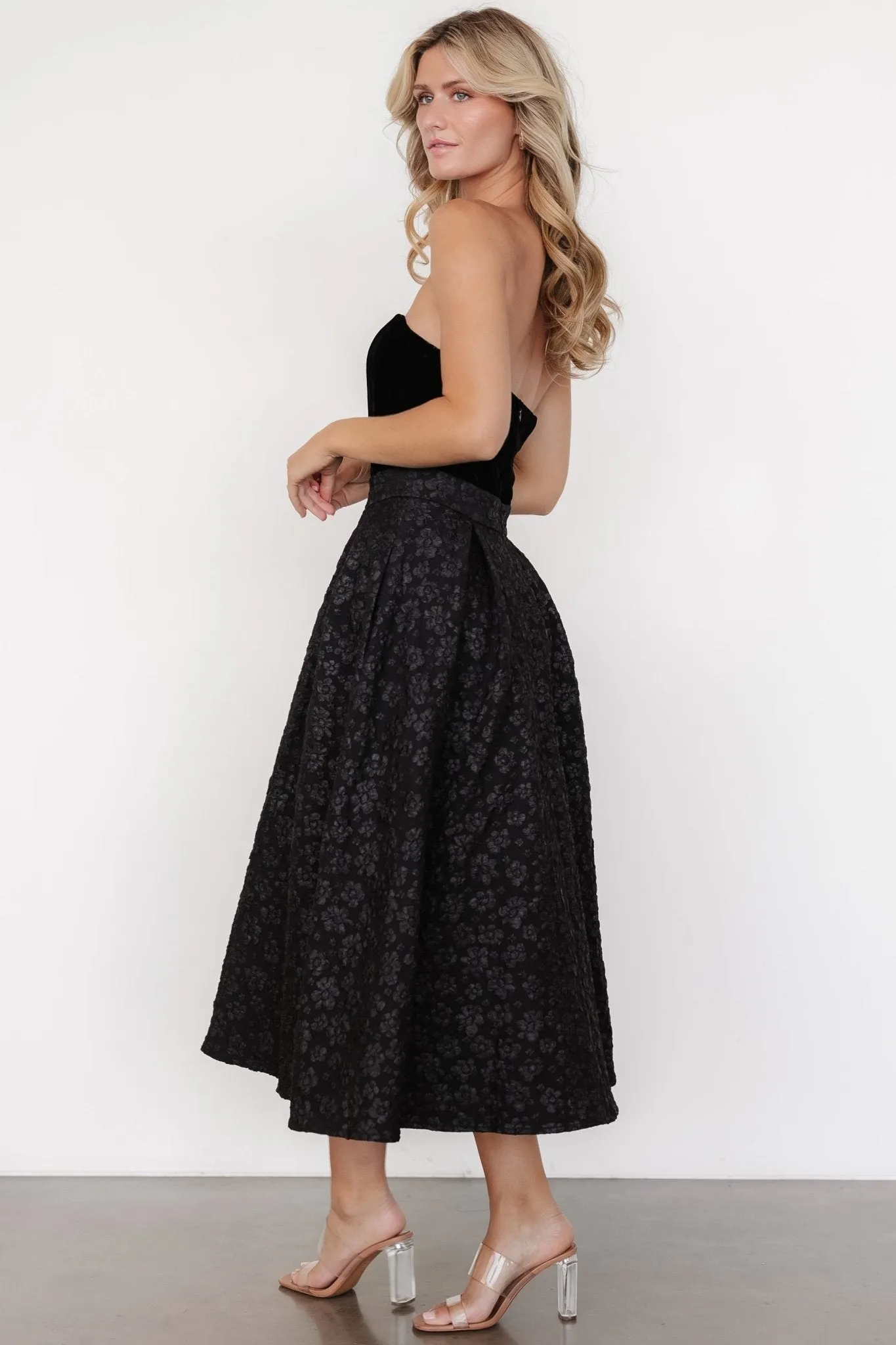 Sila Strapless Dress | Black sold by Baltic Born product image thumbnail 3