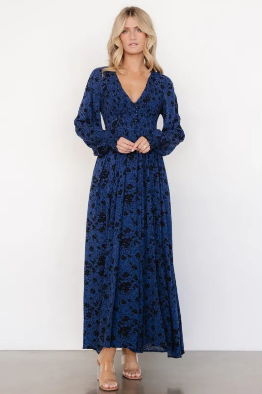 Anya Maxi Dress | Vintage Navy Floral sold by Baltic Born