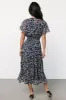 Laurel Midi Dress | Blue + Gray Floral sold by Baltic Born