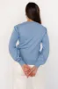 Benson Shimmer Sweater Top | Blue sold by Baltic Born
