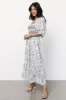 Tulsa Smocked Dress | Off White + Blue sold by Baltic Born