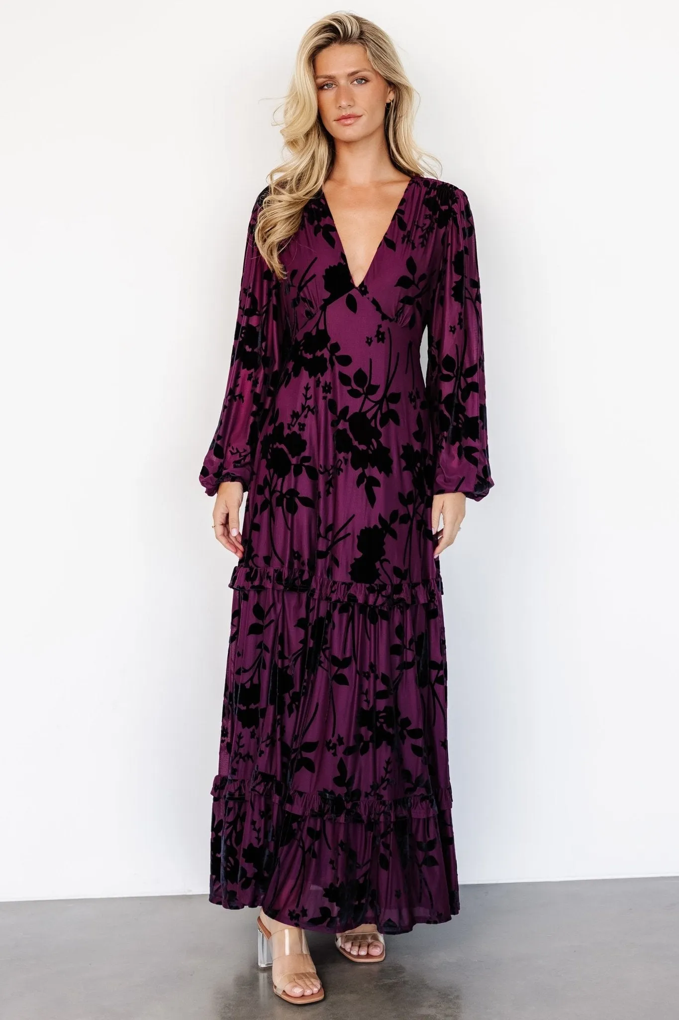 Liana Velvet Embossed Maxi Dress | Mulberry sold by Baltic Born product image thumbnail 2