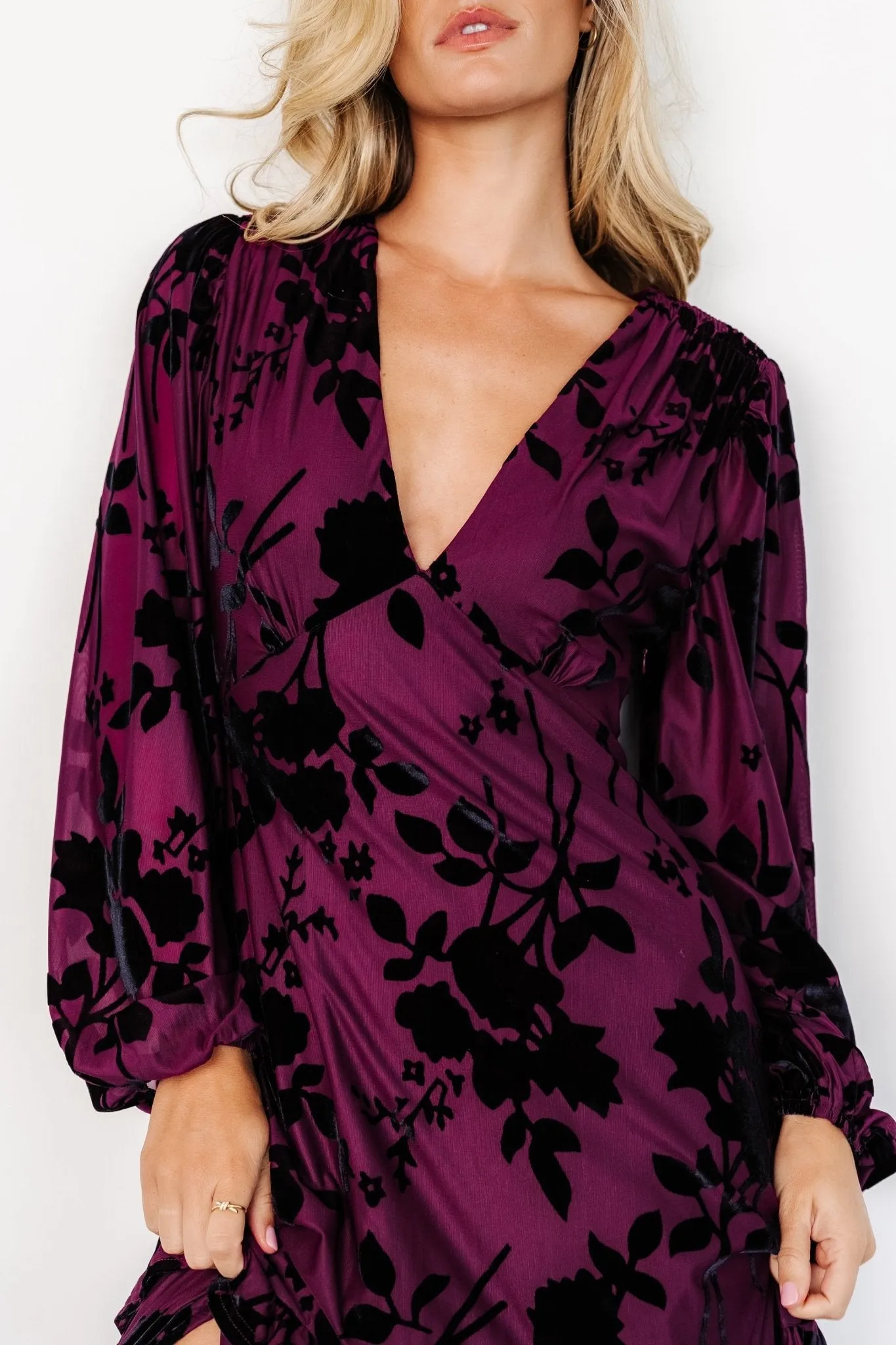 Liana Velvet Embossed Maxi Dress | Mulberry sold by Baltic Born product image thumbnail 4