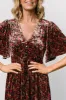 Irina Velvet Maxi Dress | Black Multi Floral sold by Baltic Born
