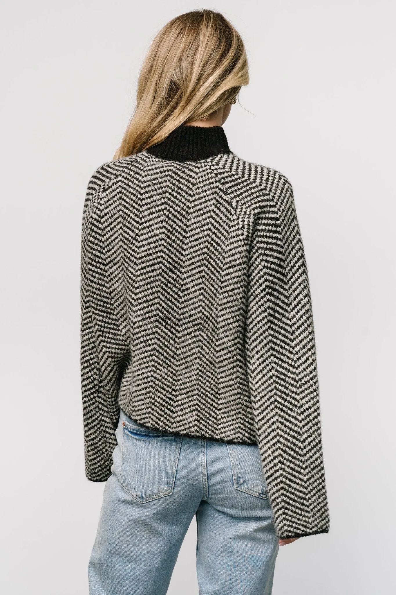 Trisha Knit Sweater | Black Stripe sold by Baltic Born product image thumbnail 5