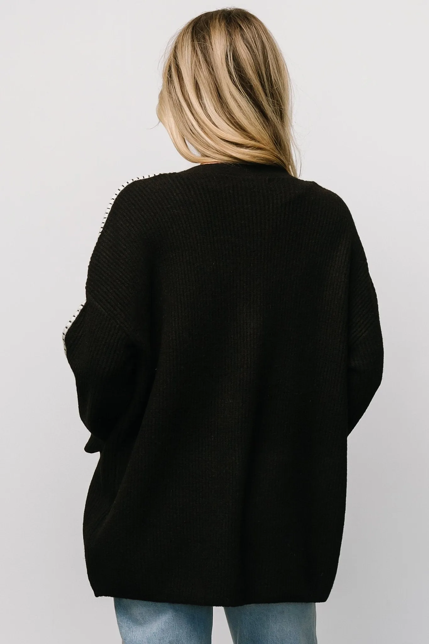Tally Knit Cardigan | Dark Chocolate sold by Baltic Born product image thumbnail 5