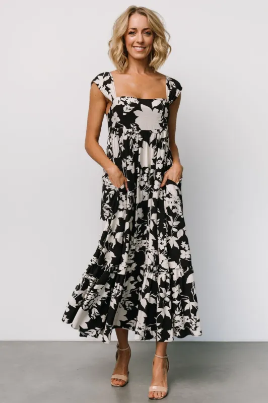 Aita Maxi Dress | Black + Ivory Floral sold by Baltic Born