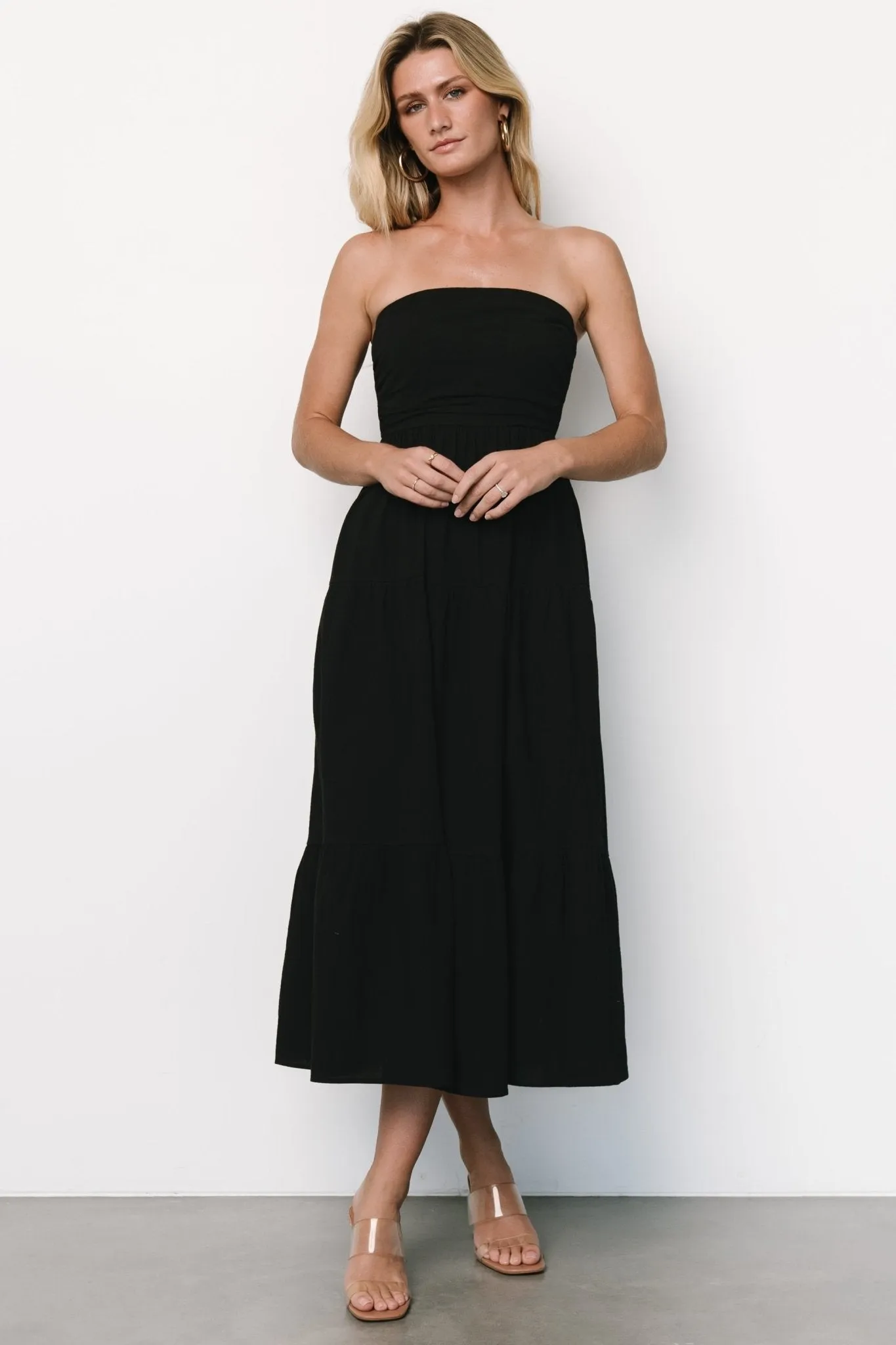 Delray Strapless Dress | Black sold by Baltic Born product image thumbnail 4