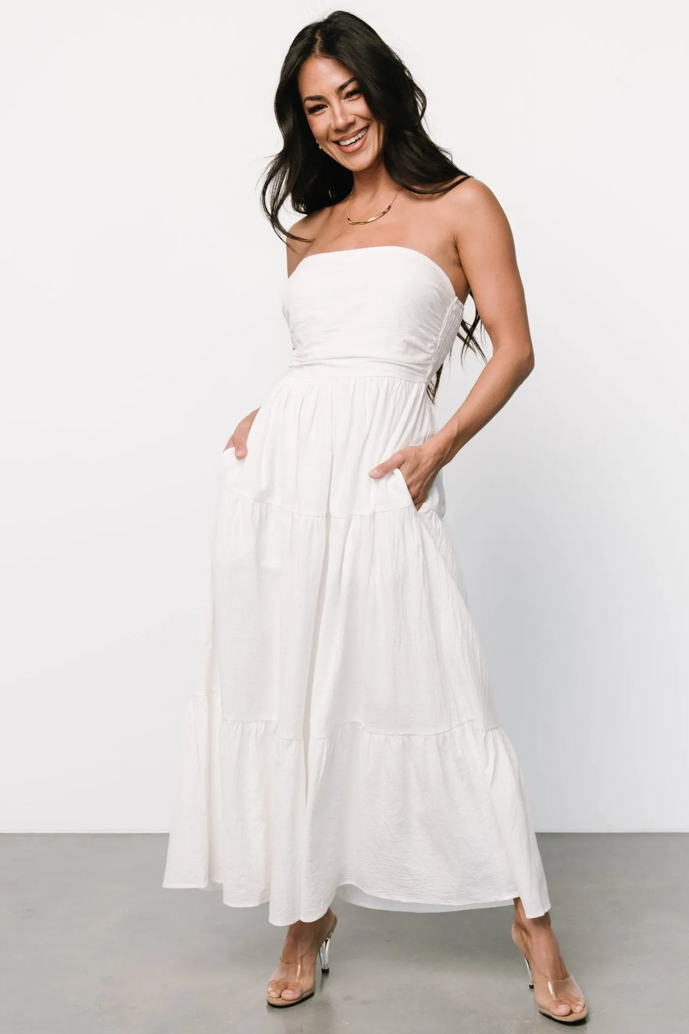 Delray Strapless Dress | Off White sold by Baltic Born product image thumbnail 4