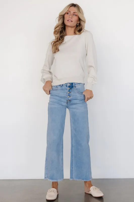 Brody High Rise Wide Leg Jeans | Light Wash sold by Baltic Born