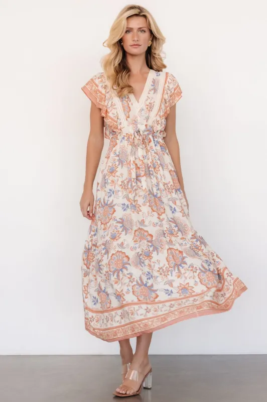 Maggie Maxi Dress | Cream Multi sold by Baltic Born