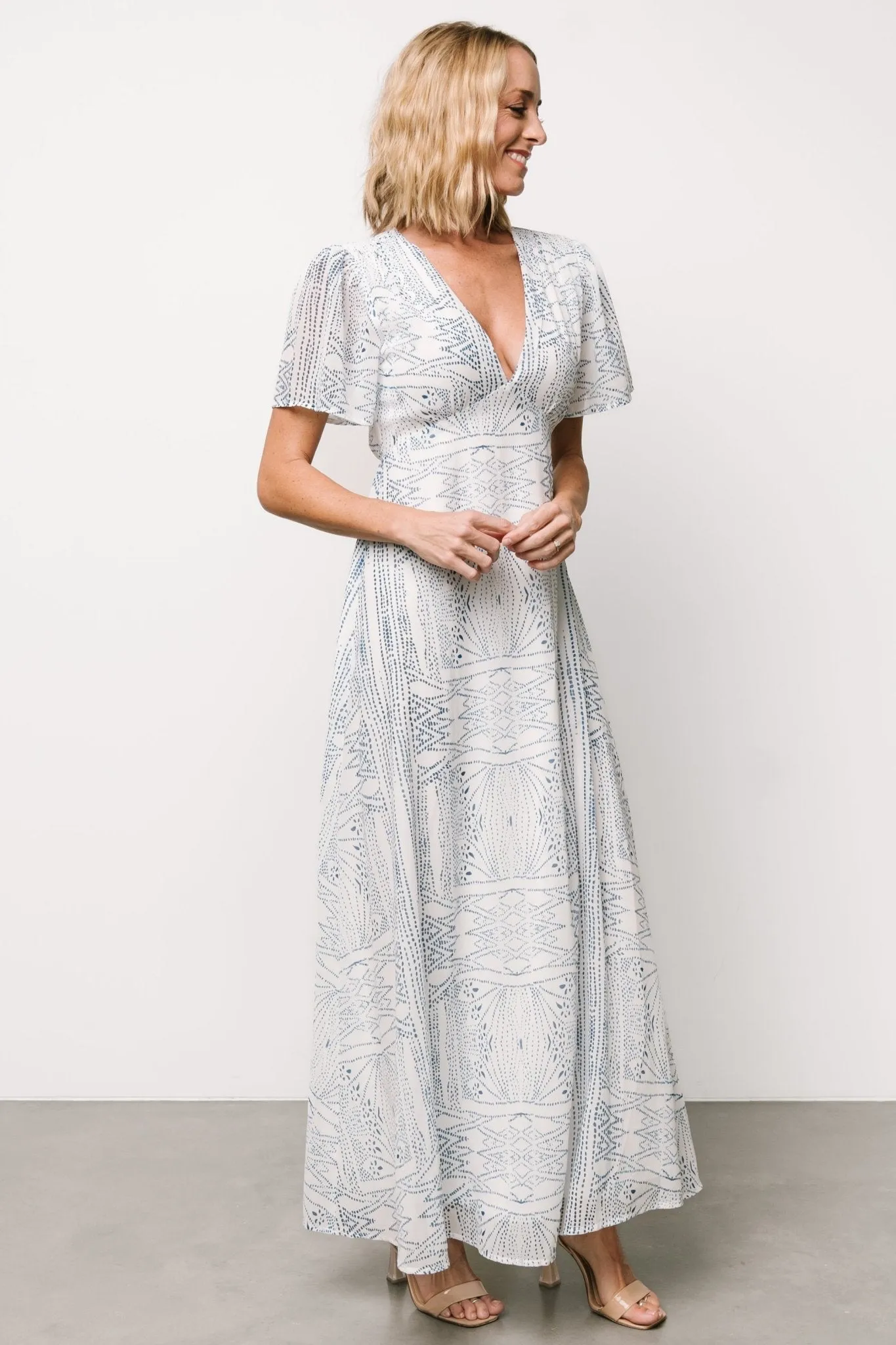 Skyla Deep V Maxi Dress | Blue Print sold by Baltic Born product image thumbnail 3