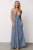 Korley Maxi Dress | Blue Stripe sold by Baltic Born