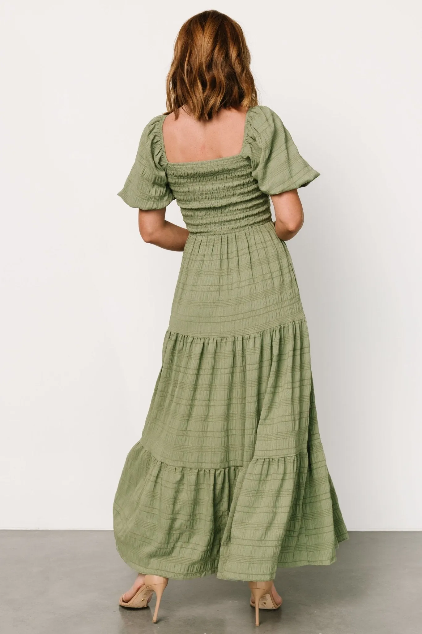 Amaya Smocked Dress | Green sold by Baltic Born product image thumbnail 5