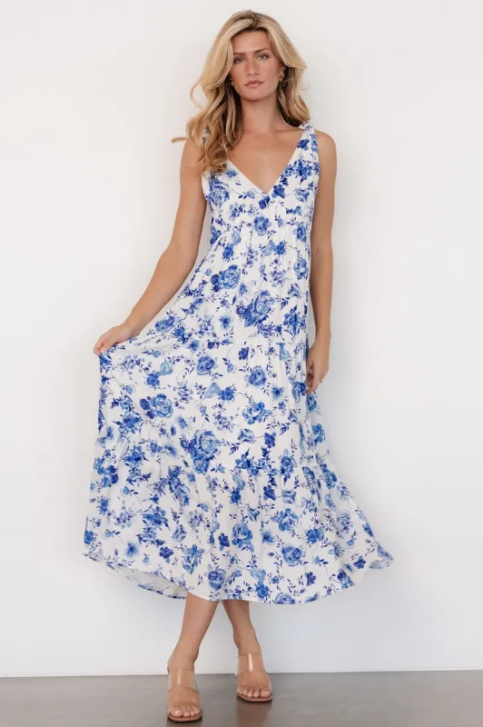 Mariah Tank Dress | Blue Floral sold by Baltic Born