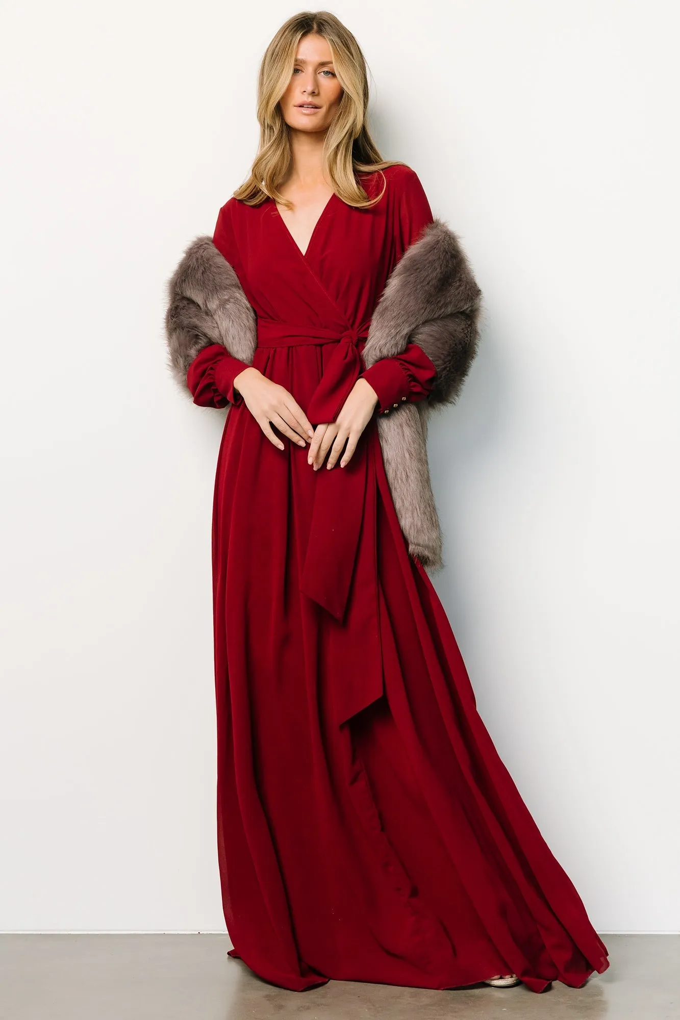 Jovie Faux Fur Shawl | French Gray sold by Baltic Born product image thumbnail 3