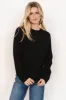 Helena Knit Sweater | Black sold by Baltic Born