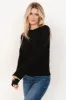 Helena Knit Sweater | Black sold by Baltic Born