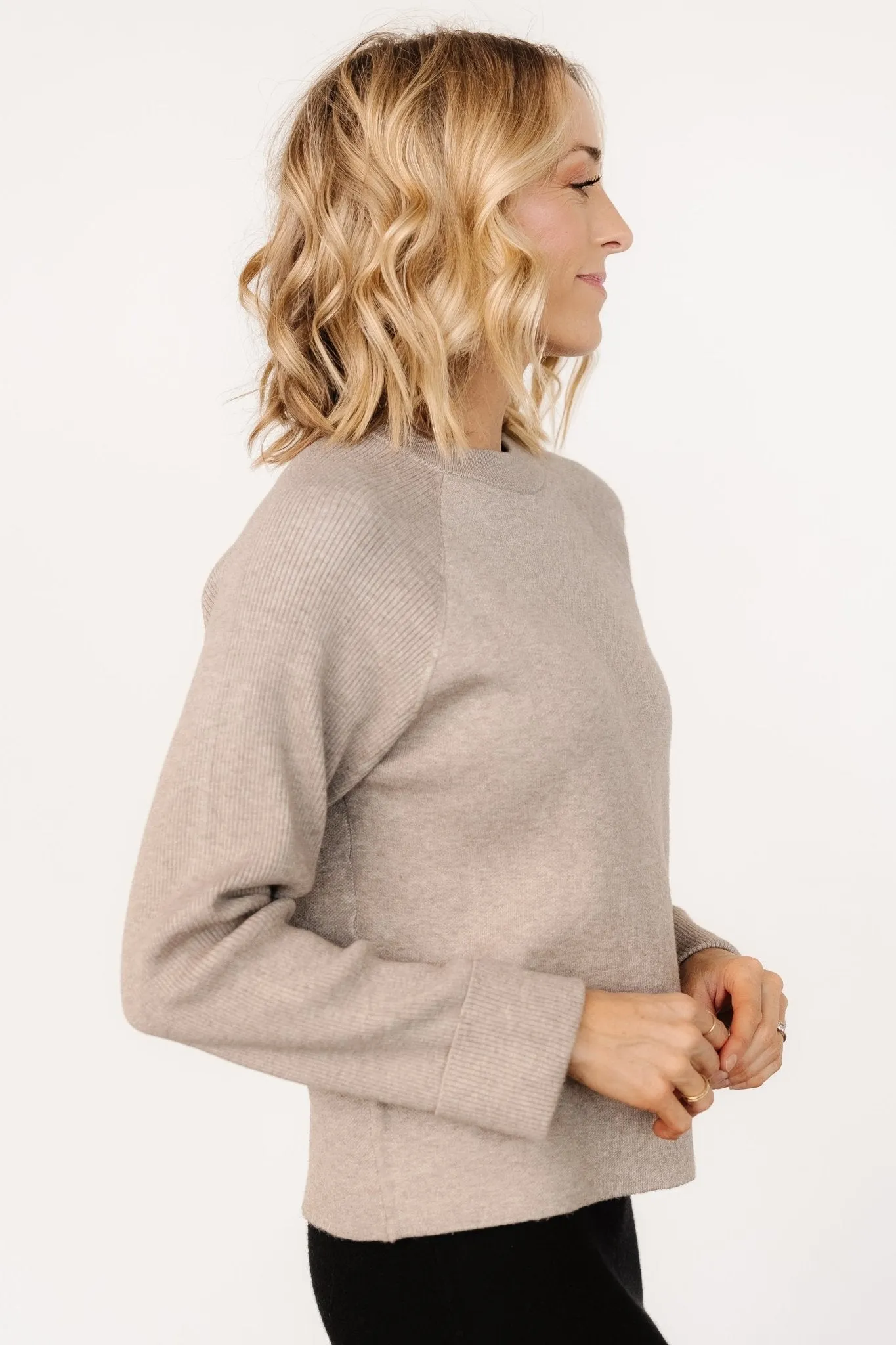 Helena Knit Sweater | Stone sold by Baltic Born product image thumbnail 2
