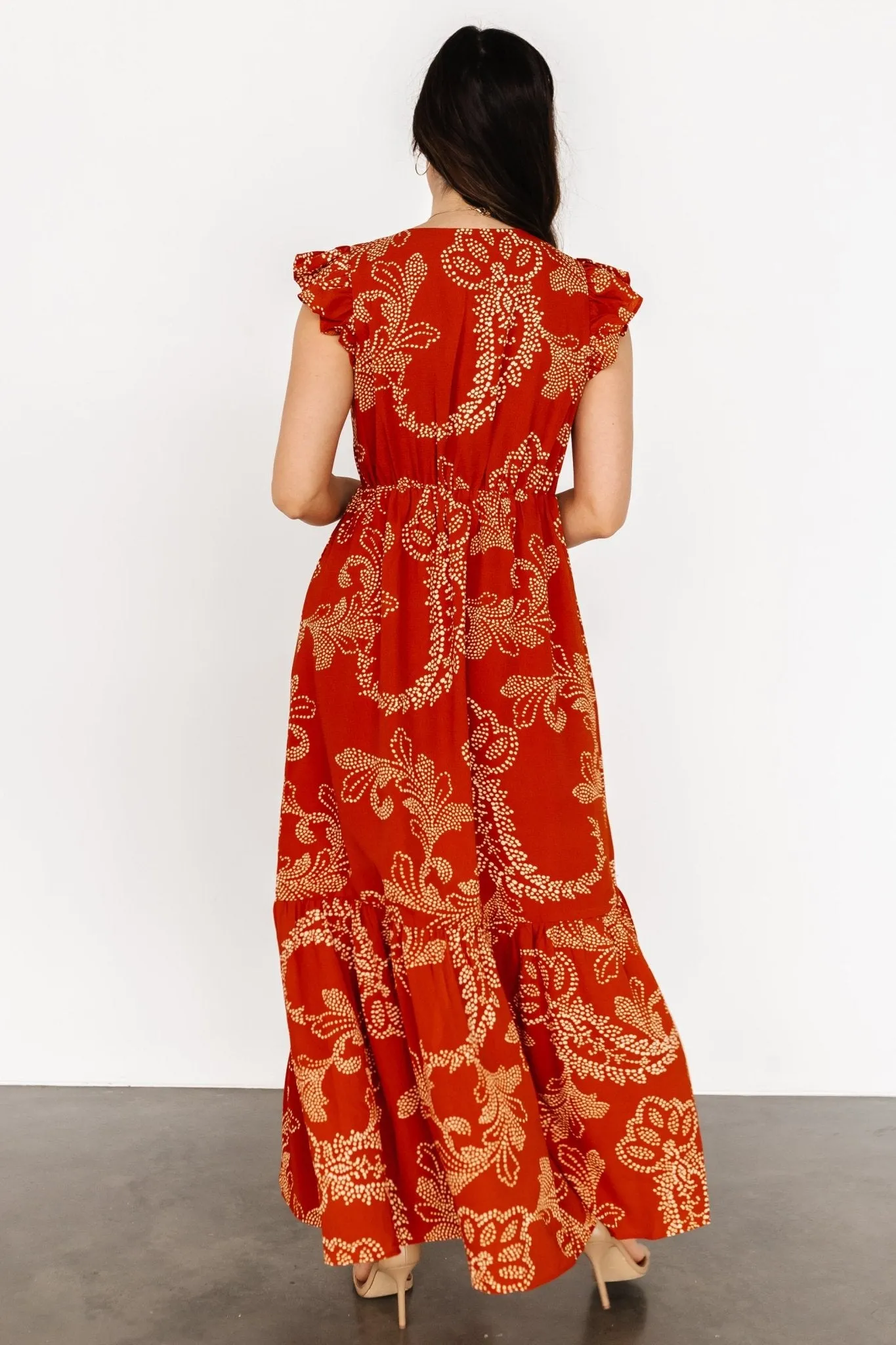 Ginger Button Down Maxi Dress | Rust + Ivory sold by Baltic Born product image thumbnail 4