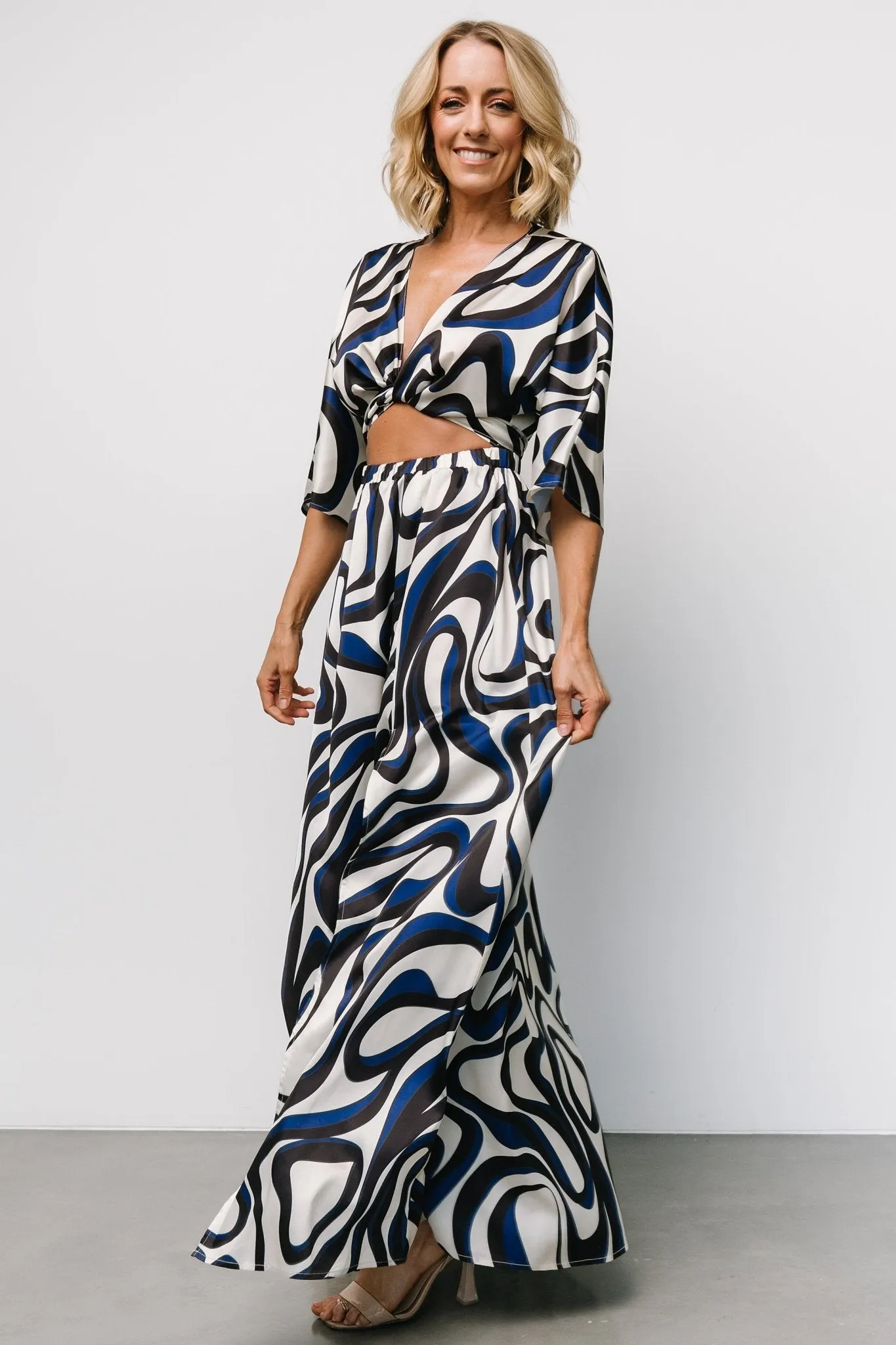 Stella Maxi Dress | Ivory Multi Print sold by Baltic Born product image thumbnail 3