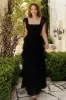 Valora Swiss Dot Tulle Maxi Dress | Black sold by Baltic Born