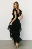 Valora Swiss Dot Tulle Maxi Dress | Black sold by Baltic Born