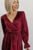 Holly Satin Maxi Dress | Cranberry sold by Baltic Born