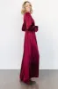 Holly Satin Maxi Dress | Cranberry sold by Baltic Born