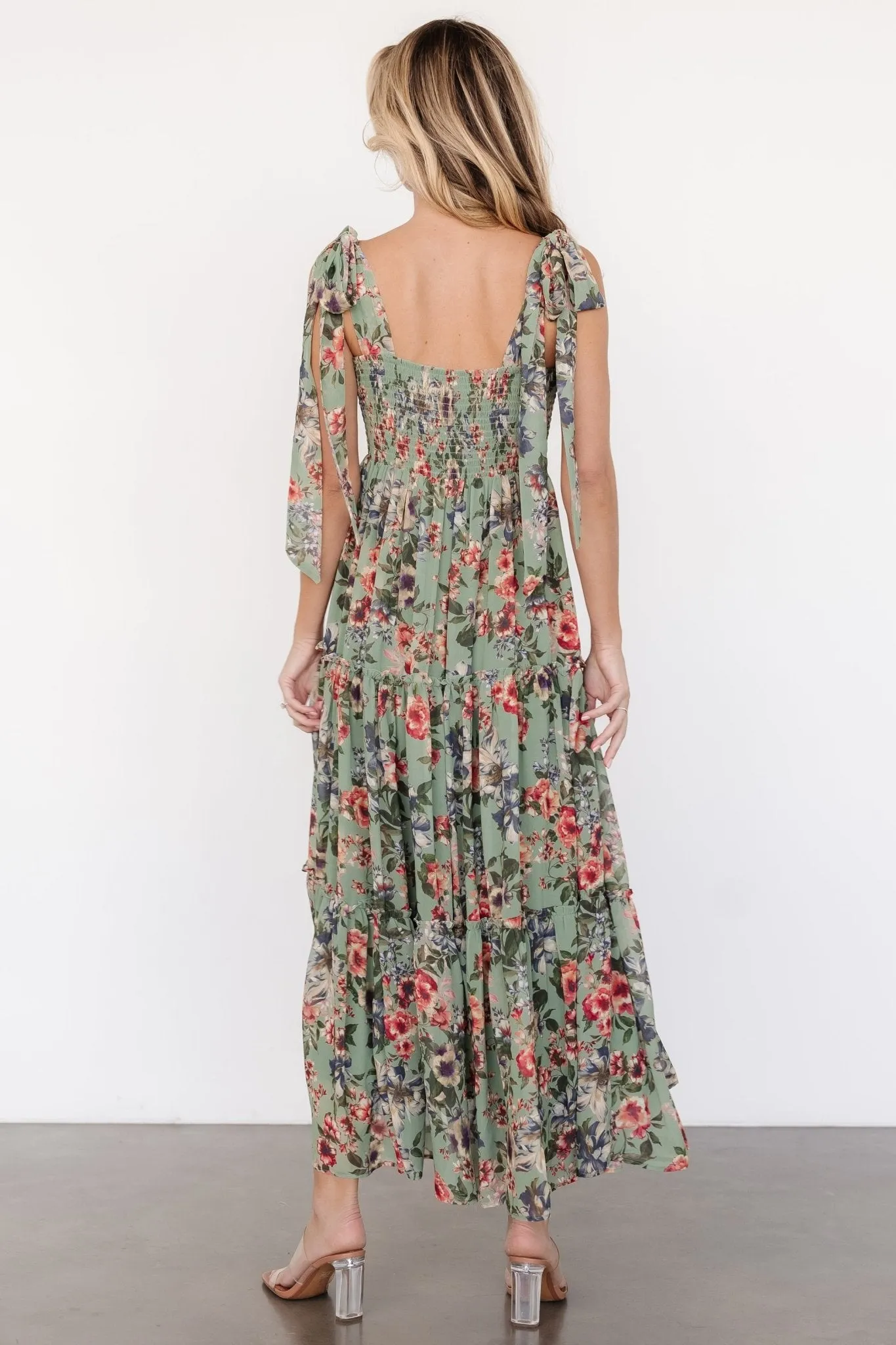 Anita Maxi Dress | Green Multi Floral sold by Baltic Born product image thumbnail 4