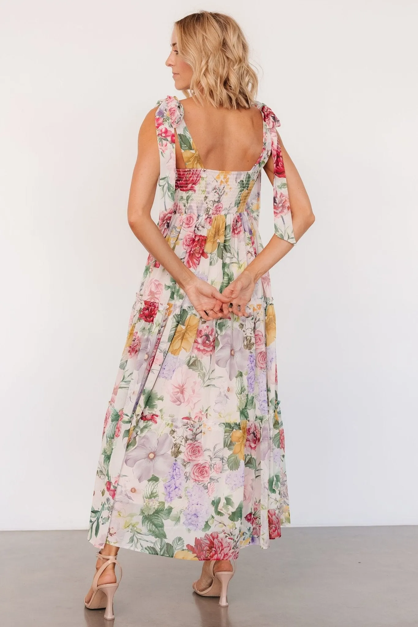 Anita Maxi Dress | Blush Multi Floral sold by Baltic Born product image thumbnail 4