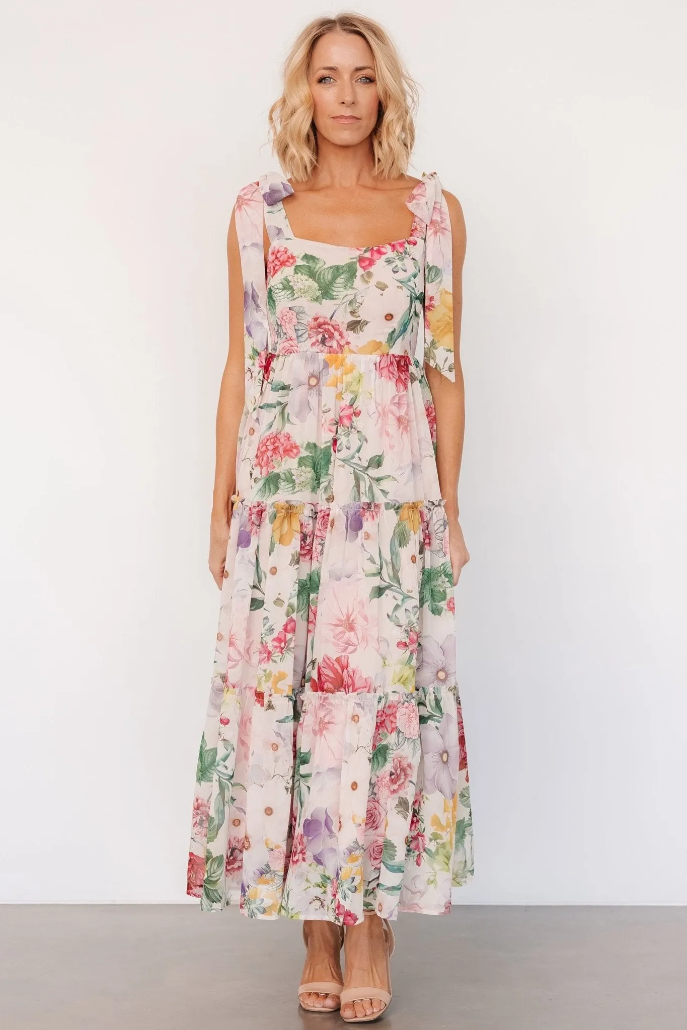 Anita Maxi Dress | Blush Multi Floral sold by Baltic Born product image thumbnail 5