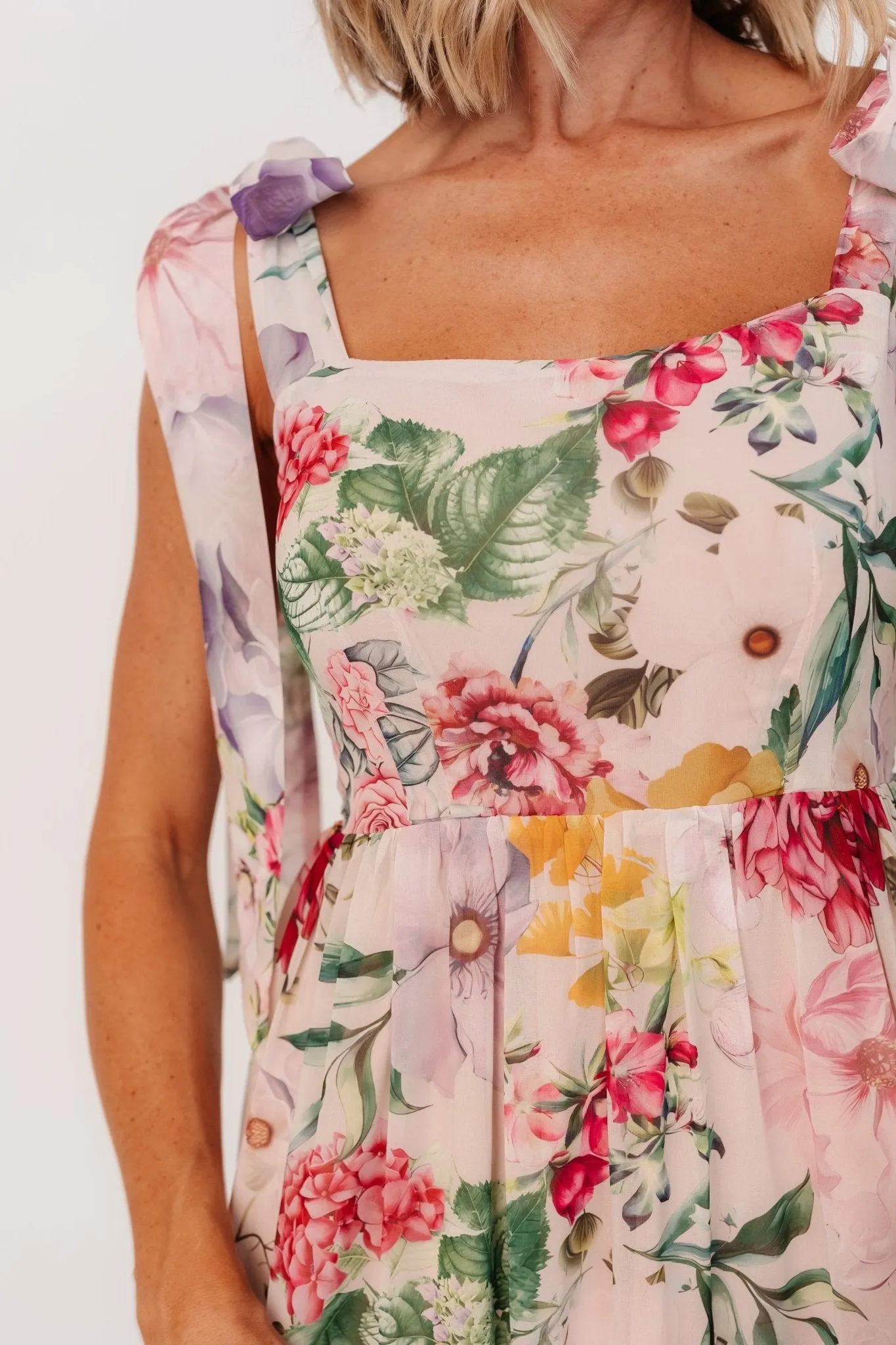 Anita Maxi Dress | Blush Multi Floral sold by Baltic Born product image thumbnail 2