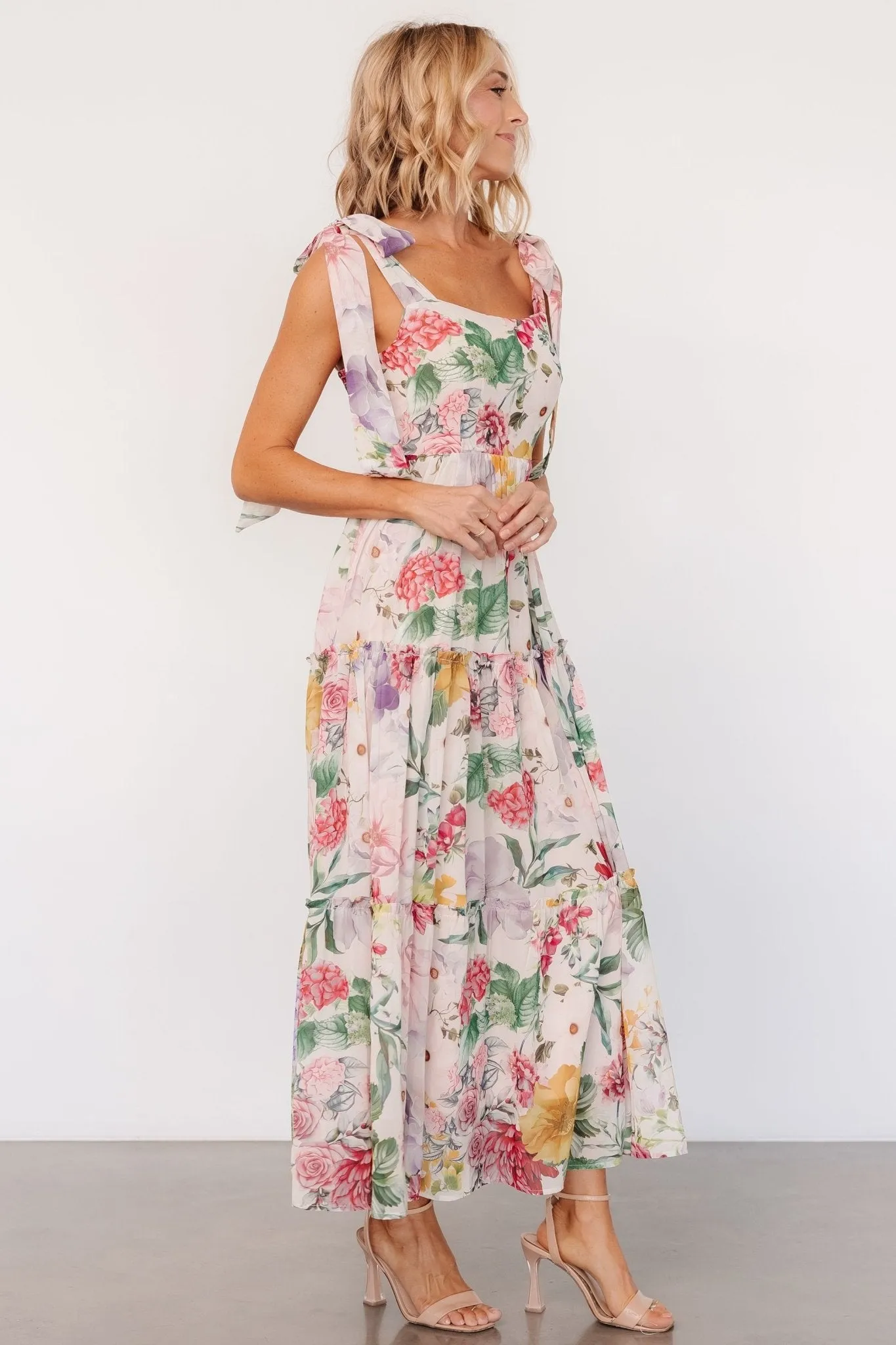 Anita Maxi Dress | Blush Multi Floral sold by Baltic Born product image thumbnail 3