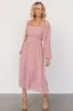 Dalton Pleated Midi Dress | Blush sold by Baltic Born