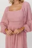 Dalton Pleated Midi Dress | Blush sold by Baltic Born