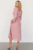 Dalton Pleated Midi Dress | Blush sold by Baltic Born